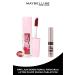 Maybelline New York Lifter Plump Lip Gloss 006 Hot Chili Red & Mini Lash Mascara Makeup Set