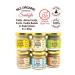 NCL ORGANIC SA DO LU Pistachio Cashew Hazelnut Almond Peanut Butter and Sesame Tahini 6-PACK 240Gr