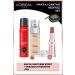 L'Oreal Paris True Match Foundation 1R Rose Ivory & Infaillable Make-up Setting Spray & Glow Paradise Balm Lipstick 191