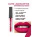 Alix Avien 514 Bright Fuchsia Matte Finish Liquid Lipstick - Lasting Effect Up to 8 Hours - Matte Liquid Lipstick