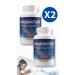 Pashator Stress and Sleep Support: Magnesium Passiflora Vitamin B6 and L-theanine 2 Bottles - 60 Capsules