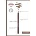 Alix Avien Eyebrow Pencil 153 - Up to 9 Hours Longevity - Brow Liner 153 Chocolate Brown