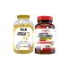 FLX Omega 3-6-9 Fish Oil 90 Softgel & Nevfix Collagen Glutathione Hyaluronic Vitamin C 120 Tablets
