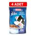 FELIX Sardine and Salmon Cat Wet Food 100 Gr X 4 Pieces Wet Food Pouch