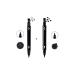 Cosmetichane Double Ended Eyeliner Star and Heart Pattern 2 Piece Economic Set