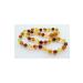 Certified Baroque Grained Amber Tooth Necklace for Your Name Tesbihci Efendi