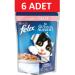 FELIX Purina Felix Salmon Fish Pouch Wet Cat Food 100 Gr X 6 Pieces Salmon
