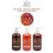 Acacia Jeans Color Water Based Hair Dye Sunset-Orange-Pepper Red SET