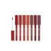 MUJGAN 8-pack Square Packaging Earth Tone Liquid Lipstick