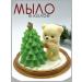Rainbow Splashes Mishutka decorates a Christmas tree soap in a flask