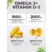 VitaMeal Omega 3 vitamin D3 2000 dietary supplements - Buy Online on GoSupps.com