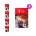 TESS Pleasure leaf tea is black with rose hips 200g 4 pcs