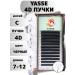 YASSE Eyelashes for building black bundles 4D 0.07 C mix 7-12 mm
