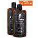 Lilien Shampoo for beard hair and body Men-Art Black 2 pcs 250ml