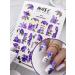 MUSE Nail Design Nail sliders flowers lilac