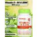 NutriBiotic Vitamin C D3 ZINC Vitamin C+D3 & Zinc 100 capsules