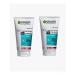 Garnier Gel+scrub+face mask Pure skin with clay 150 ml 2 pcs