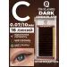 OkoLashes Brown eyelashes for building from 0.07 10 mm