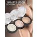 highlighter-bronzer for makeup Palette of dry highlighters for the face shade 02