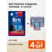 Brit Wet feed Premium for cats beef peas 85 g 4 pcs
