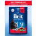 Brit Wet feed Premium for cats beef peas 85 g 4 pcs - Buy Online on GoSupps.com