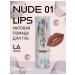 La Rosa Lipstick matte nude lips 01