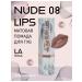 La Rosa Lipstick matte nude lips 08