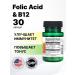 Swanson Folic acid vitamin B12 30 capsules - Buy Online on GoSupps.com