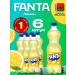 Fanta lemon taste 6 pcs. 1l