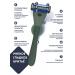 BRITTERRA Men's razor 5 Green blades male shaving machine - Buy Online on GoSupps.com