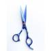 Charites Scissors hairdressers straight blue 5.5 for hair cutting - Buy Online on GoSupps.com