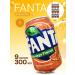 Fanta Shipped drink orange 300ml x 9 cans