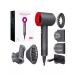 SUPERSONIC Gray hairdryer with red (6 in 1) 3m - Buy Online on GoSupps.com