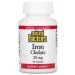 Natural Factors Iron Chelate 25 Mg 90 Tablets (HELET INTERN)