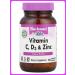 Bluebonnet Nutrition Vitamins C D3 and zinc 50 plant capsules