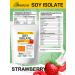 FAVORLINE Soy isolate soy protein 3x1000 grams strawberries - Buy Online on GoSupps.com