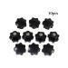 10 pcs Black platestonese -shapedm8 -headed -nm