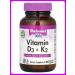 Bluebonnet Nutrition Vitamins D3 and K2 60 vegetarian capsules