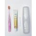 Toothpaste and brush set.
