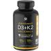Sports research Vitamin D3 + K2 5000 IU 60 capsules