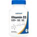 Nutricost Vitamin D3 5000 IU 240 Capsules - Buy Online on GoSupps.com