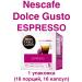 Nescafe Dolce Gusto Dolce Gusto Espresso 1Up 16kap Capsules Dolce Gusto