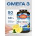 Carlson Omega 3 complex of vitamins for women men 90 capsules