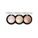 SeVen Cool Highlighter for the face 3 colors tone 04