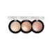 SeVen Cool Highlighter for the face 3 colors tone 03
