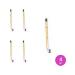ffleur Eye pencil Fleur ES7616 tone 100 black with a brush 4 pcs