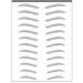 Waterproof eyebrow sticker semi -permanent