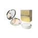 Sunscreen face powder with a replaceable block.