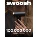 SWOOSH Hair hair dryer professional compact black with gold