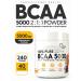 Optimum System BCAA 5000 2 1 1 240 grams BCAA BCA amino acids raspberries